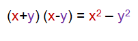 difference of two squares