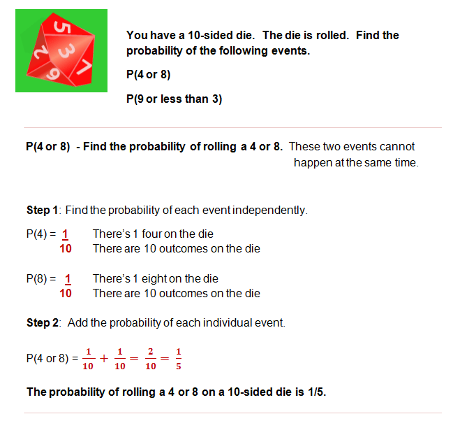 Probability Lessons - Probability of Compound Events