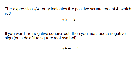 common square roots