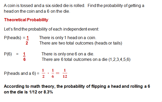 Theoretical Probability Versus Experimental Probability