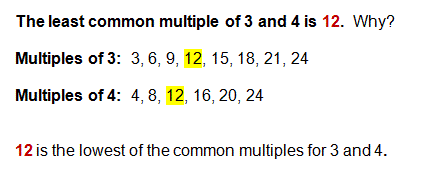 least common multiple of 4 6 and 2