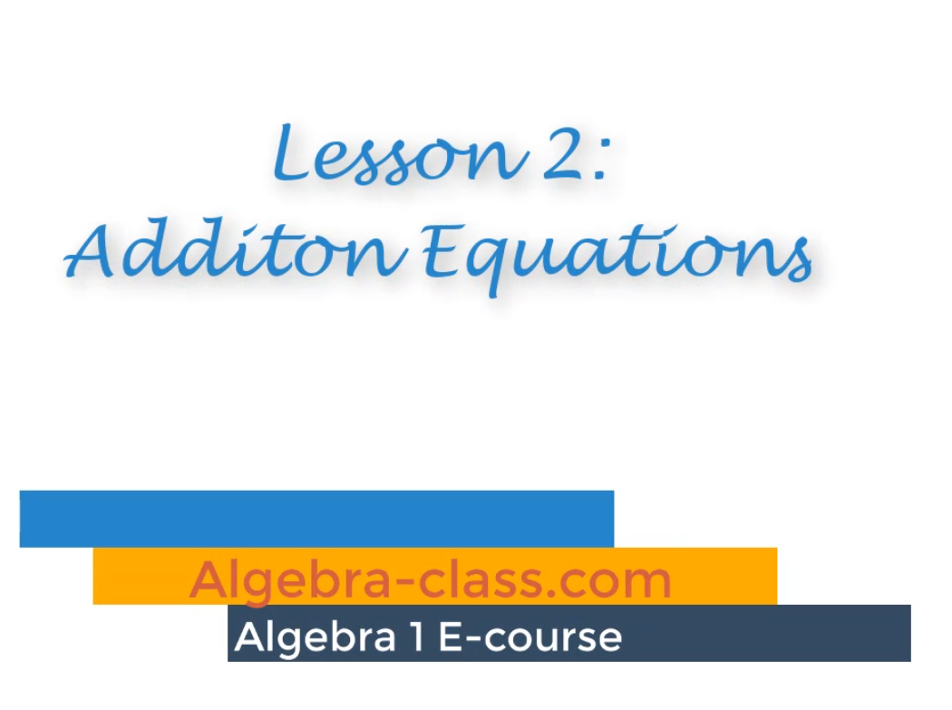 Online Algebra Class