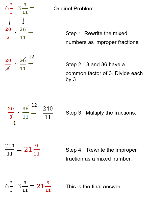 Multiplying Mixed Number Fractions Worksheet