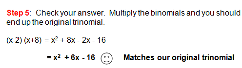 Factoring Trinomials